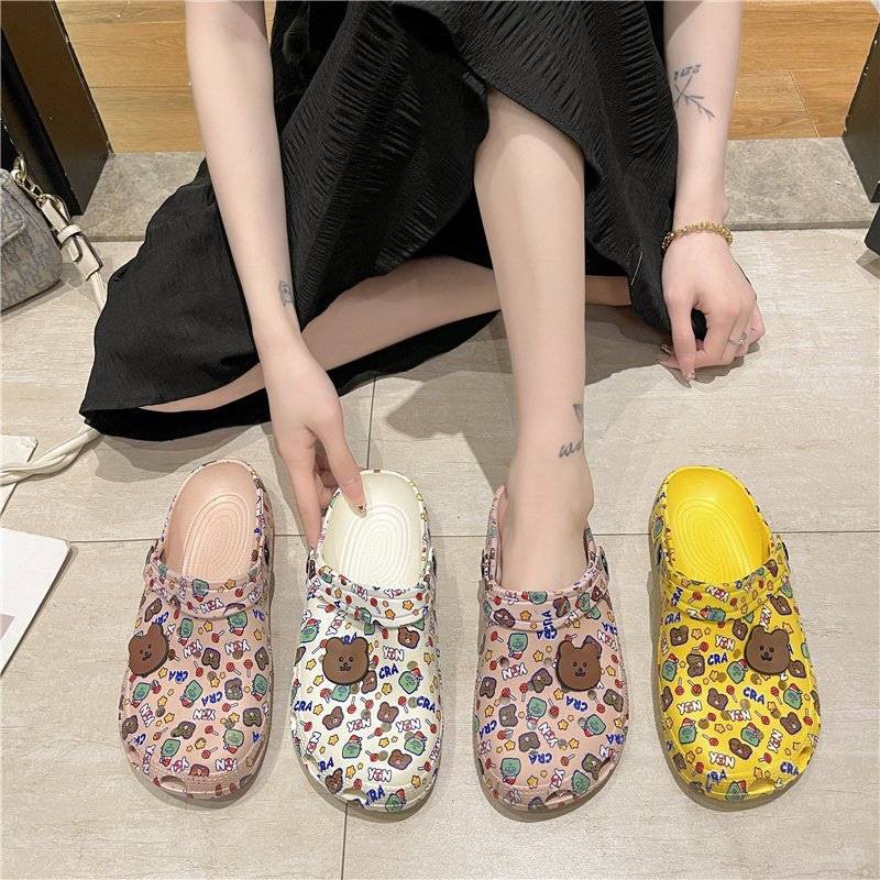 ✨ลดล้างสต๊อค✨ 999 รองเท้าแตะซิลิโคนหัวโต ใส่ได้ 2 แบบ รองเท้าน่ารักๆ สไตล์เกาหลีพร้อมส่ง