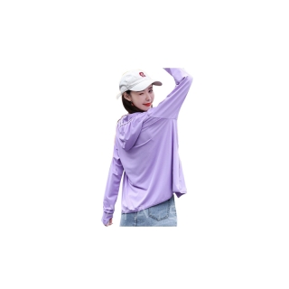 โปรโมชั่น : เสื้อกันแดด ผ้านุ่มนิ่ม ทรงเกาหลี ระบายอากาศดี ป้องกันแสง uv แบบมีฮู้ด ผ้ายืดเนื้อดี ใส่สบาย สำหรับผู้หญิง