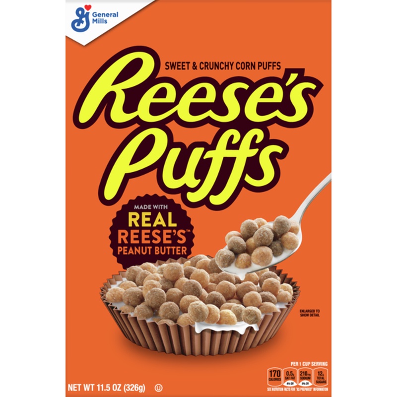 Peanut Butter Reese's Puffs 369 g/เนยถั่ว Reese's Puffs 369 ก