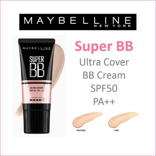 เมย์เบลลีน นิวยอร์ก ซุปเปอร์ คัพเวอร์ บีบี เอสพีเอฟ 50 พีเอ++++บีบีครีม MAYBELLINE NEW YORK SUPER COVER BB