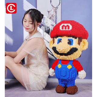 mega toys ต่อแล้ว สูง 72 เซน มาริโอ้ 67100 ตัวต่อนาโน มาริโอ้ Mario  นาโน ตัวต่อ มาริโอ้ เฟือง