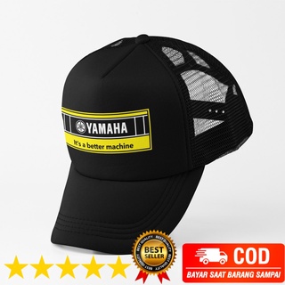 หมวกรถบรรทุก JARING SABLON - Yamaha Racing Team Trucker Cap Snapback หมวกสายรัดปรับได้