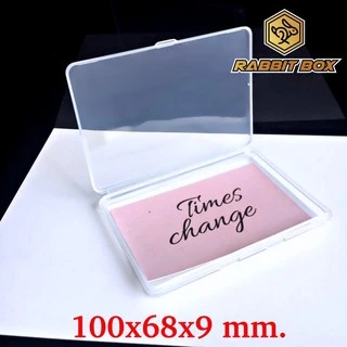 กล่องพลาสติก ขนาด 100x68x9 mm. (ขนาดช่องใส่ของ 94x63xสูง6 mm.) สำหรับใส่สิ่งของขนาดเล็ก อื่นๆ