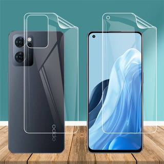 ฟิล์มไฮโดรเจล TPU นิ่ม แบบใส บางพิเศษ สําหรับ Oppo Reno7 Reno 7 Pro Z Lite SE 5G