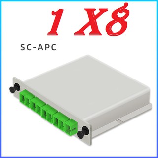 SPLITTER FIBER OPTIC SC/APC 1x8 (แบบกล่อง) อุปกรณ์สำหรับแยกแสงไฟเบอร์ออฟติก ชนิดหัวเชื่อมต่อแบบ SC/APC