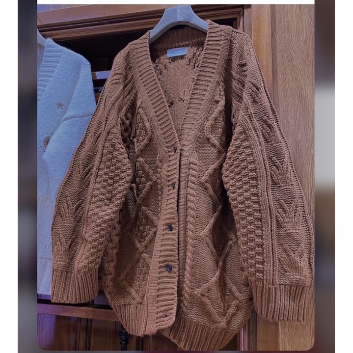 [ 2hand ] คาร์ดิแกน QC Brown (รวมภาพถ่ายจริง)