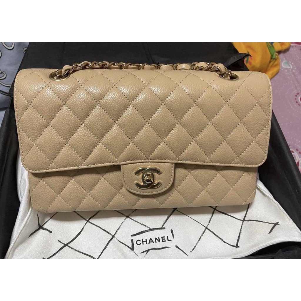 New chanel classic beige holo31