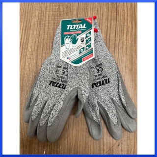 TOTAL ถุงมือกันคม เคลือบ PU รุ่นTSP1701-XL ( Safety Glove ) ถุงมือนิรภัย ป้องกันรอยขีดข่วน ป้องกันมีดบาด ถุงมือนิรภัย