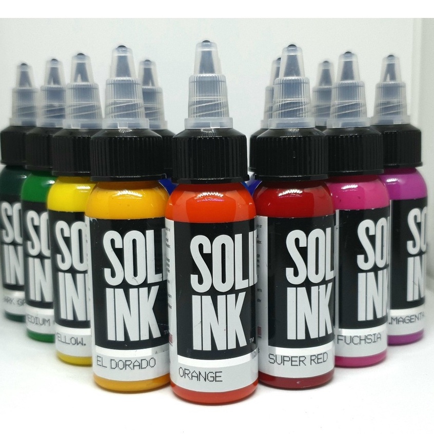(33)Solid ink1oz หมึกสักลายแท้ Usa เฉดสีแดงส้มชมพู - narisaray. - ThaiPick