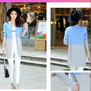(ฟรีไซส์) เสื้อคลุมไหมพรม สีละมุน มีกระเป๋า2ข้าง ผ้านิ่ม ทรงสวย ใส่สบาย เสื้อผ้าสาวอวบ