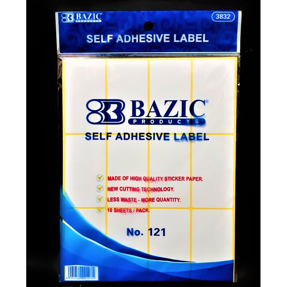 NAME LABEL STICKER 121 (38 MM X 75M) NAME STICKER COTENTS 10 LBR