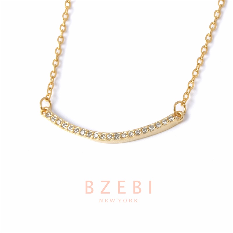 Bzebi สร้อยคอ สเตนเลส ชุบทอง 18K สไตล์เกาหลี ป้องกันสนิม เครื่องประดับแฟชั่น สําหรับผู้หญิง พรีเมี่ย
