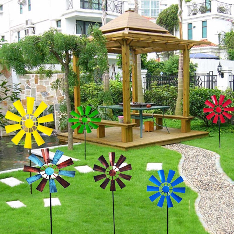 Mya แนวตั้ง Rainbow Spinner สําหรับ Yard และ Garden Rainbow Party ตกแต่งสําหรับเด็กที่มีสีสัน Garden