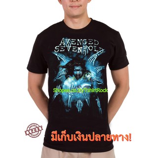 เสื้อยืดวินเทจเสื้อวง Avenged Sevenfold เสื้อลาย อะเว็นจด์เซเวนโฟ์ A7X เสื้อผ้าแฟชั่น เสื้อวิ่ง เสื้อวินเทจ RCM1400S-5XL