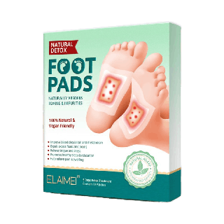 พร้อมส่งFOOT PADS NATURAL DETOX 10 ชิ้น แผ่นแปะเท้า ดูดซับสารพิษสารสกัดจากธรรมชาติ 100% ช่วยทำให้ผ่อนคลายหลับสบาย