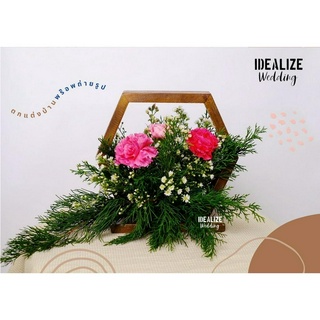 IDEALIZE WEDDING ฐานวางดอกไม้ ตกแต่งดอกไม้ ฐานหกเหลี่ยม จัดดอกไม้ ตกแต่งบ้าน งานแต่งงาน พร็อพถ่ายรูป Wedding