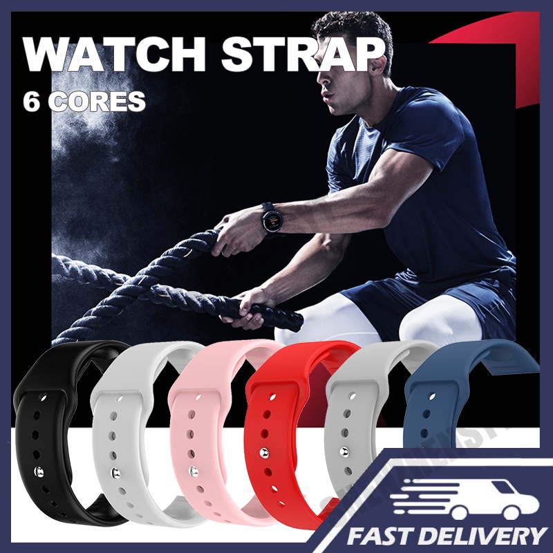 Syt Y68 สายคล้องซิลิโคนสากลสําหรับ Y68 D20 D28 V6 Smartwatch เปลี่ยน Soft Tpu สายรัดข้อมือเข็มขัดสาย