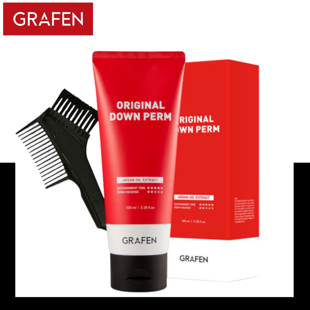 [พร้อมส่ง] GRAFEN Original Down Perm ครีมหวี Magic Perm ยาดัดผมตรง ยืดผมด้วยตัวเอง นำเข้าจากเกาหลี น