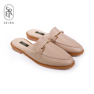 ราคาSeira - New Penny Loafers รองเท้าผู้หญิง รองเท้าเปิดส้น โลฟเฟอร์ อะไหล่ทอง