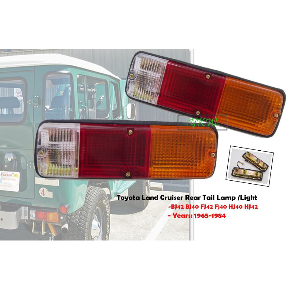 Toyota Land Cruiser LandCruiser BJ40 BJ42 BJ45 FJ40 FJ45 HJ47 ไฟท้ายด้านหลังโคมไฟไฟ Lampu Bekalang L