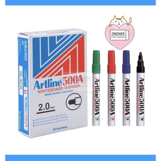 ปากกาเขียนกระดานไวท์บอร์ด White board Marker 2 mm. ( Artline Ek-500A ) เติมหมึกได้