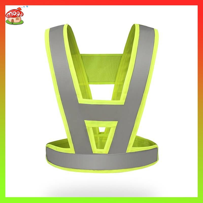 เสื้อสะท้อนแสง safety เสื้อสะท้อนแสง เสื้อกั๊กขี่กลางคืนรูปตัว V