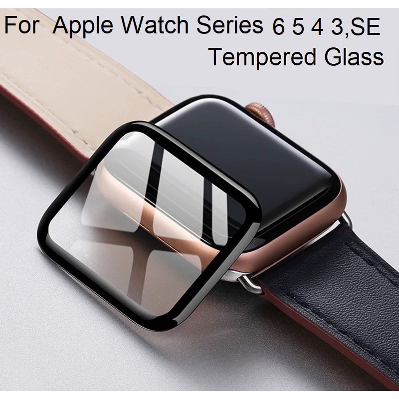 Ready! ฟิล์มกระจก เต็มจอ กาวเต็มแผ่น แอปเปิ้ล iWatch 6/5/4 /3 Screen protector for Apple Watch Series 4 5 6 ,38mm 40mm 42mm 44mm