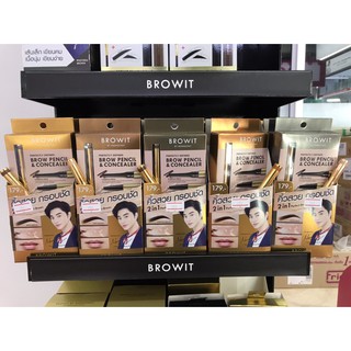 Browit By Nongchat Perfectly Defined Brow Pencil &amp; Concealer บราวอิท เพอร์เฟ็คลี่ ดีฟายด์ บราว เพนซิล &amp; คอนซีลเลอร์