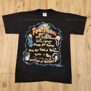 FLINTSTONES 1960  MOVIE CARTOON เสื้อลายการ์ตูน เสื้อวง เสื้อทัวร์