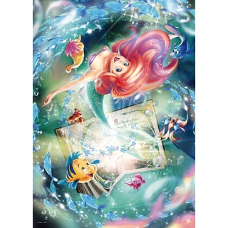 พรีออเดอร์-จิ๊กซอว์ The little mermaid 🧜🏻‍♀️ Ariel แบรนด์ Tenyo jigsaw puzzle 500 ชิ้น