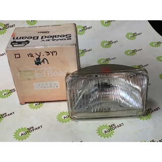 ไฟหน้าเหลี่ยมเล็ก 12V 40/60W STANLEY MADE IN JAPAN