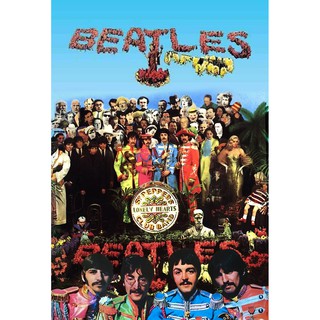 โปสเตอร์ รูปถ่าย วง ดนตรี 4เต่าทอง The Beatles (1960-70) POSTER 24"x35" Inch British Pop Rock MUSIC Photo Vintage V13