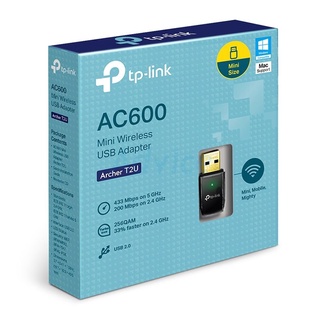 ตัวปล่อยสัญญา Wi-Fiไร้สาย ความเร็วสูงWireless USB Adapter TP-LINK (Archer T2U V3) AC600 Dual Band