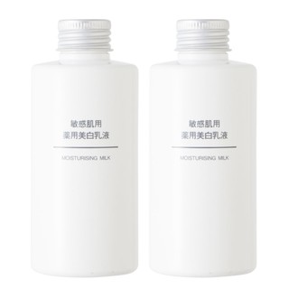 MUJI โลชั่นน้ำนม มูจิ ไวท์เทนนิ่ง มอยส์เจอร์ไรซิ่ง มิลค์ สูตรอนุพันธ์วิตามิน C และ E ชุดละ 2 ขวด ขวดละ 150 มิลลิลิตร