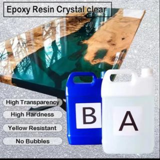 Epoxy resin อีพ็อกซี่ เรซิ่น 5.3 kg และ 7.5 kg ทำโต๊ะ เทพื้น