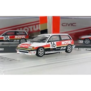 INNO64 1/64 : IN64-EAT-MOT87 : Honda Civic SI E-AT Gr.A #16 Mugen Motul JTC 1987