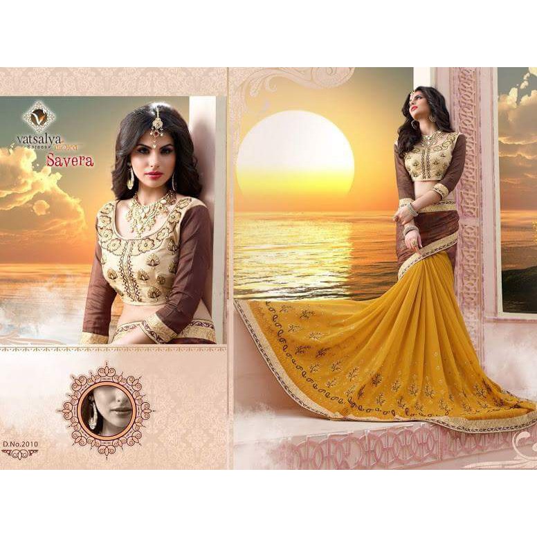 HALF AND HALF SAREES