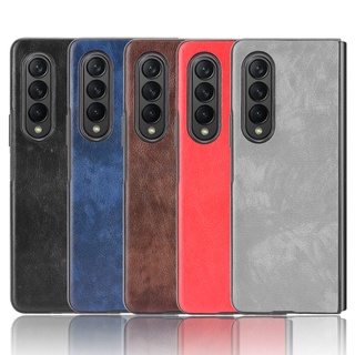 เคสโทรศัพท์มือถือหนัง ฝาพับ กันกระแทก สําหรับ Samsung Galaxy Z Fold Flip 4 3 2