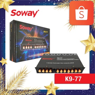 Soway K9-77 ปรีแอมป์รถยนต์ 7 แบนด์【แยกซับอิสระ】ปรีปรับเสียง ปรีแอมป์ติดรถยนต์ ปรีแอมป์ 7BAND เสียงดี100%