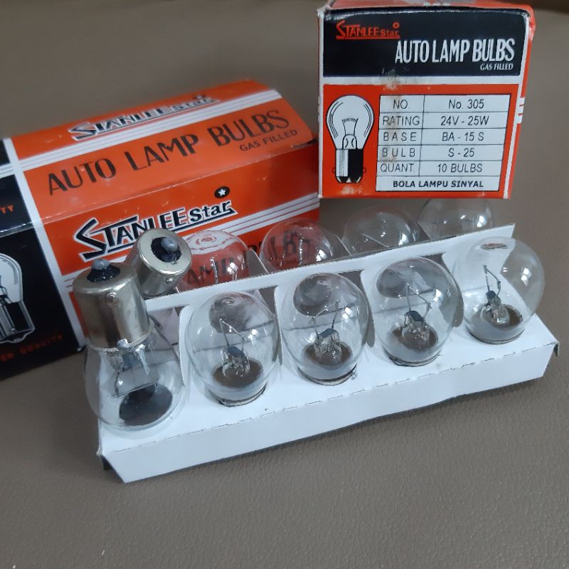 หลอดไฟ Stanlee Star 24V 1 ขาใหญ่ 25W BA-15S (305)