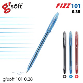 ปากกาลูกลื่น G-soft Fizz101 ปากกา ปากกาแดง ปากกาน้ำเงิน