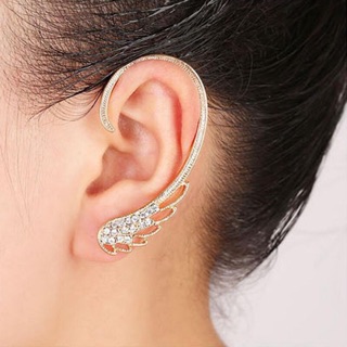 พร้อมส่ง ear cuff ปีกสีทอง