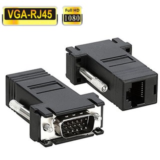 2Pack VGA Extender Male to LAN CAT5 CAT5e CAT6 RJ45 Network Cable Female Adapter