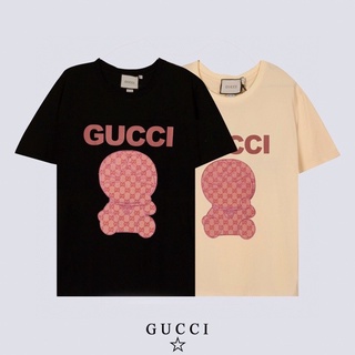 ราคาต่ำสุดGucci เสื้อยืดแขนสั้นเนื้อผ้าฝ้ายปักลายแฟชั่นสําหรับผู้หญิงและผู้ชาย
S-3XL