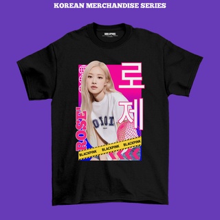 เสื้อยืดคอกลมเสื้อยืด ลาย K-merch Blackpink Rose | เสื้อเชิ้ต Blackpink | เสื้อยืด พิมพ์ลาย KpopS-4XL