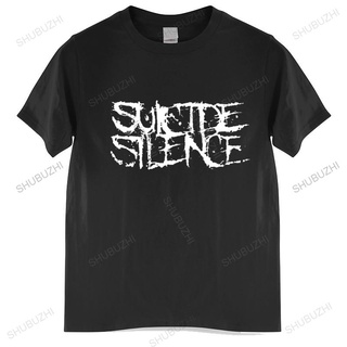 [COD]เสื้อยืด พิมพ์ลายโลโก้ Suicide Silence สีดํา แฟชั่นฤดูร้อน สําหรับผู้ชายS-5XL