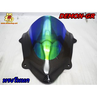 ชิวหน้าแต่ง ปรอท-เคฟล่า ตรงรุ่น[DEMON 150GR] ชิวแต่ง อะคริลิค ดำ