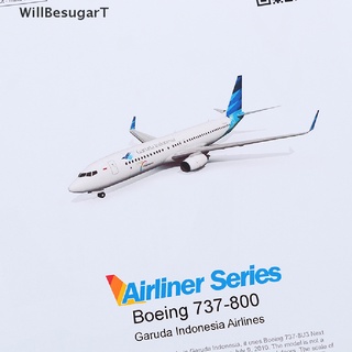 [WillBesugarT] โมเดลเครื่องบินกระดาษ 3D 1:100 Boeing 737-800 แฮนด์เมด DIY