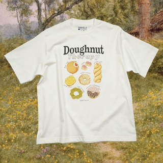 【hot sale】Terrtella | Doughnut Therapy Oversized Tee เสื้อยืดโอเวอร์ไซส์