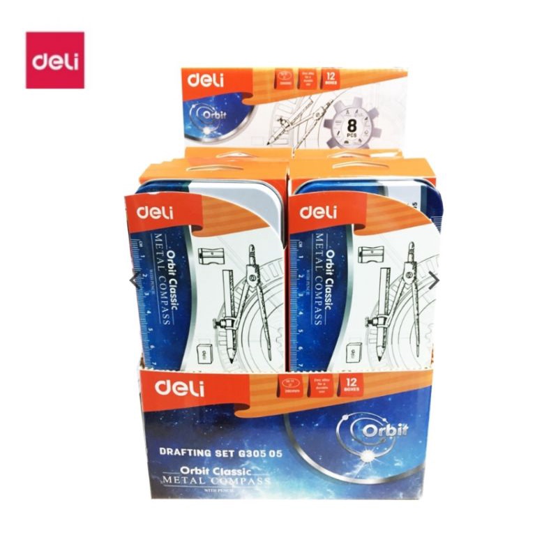 Deli ชุดวงเวียน+ชุดเรขาคณิต 8 ชิ้น No.G30505 - รูปที่ 2